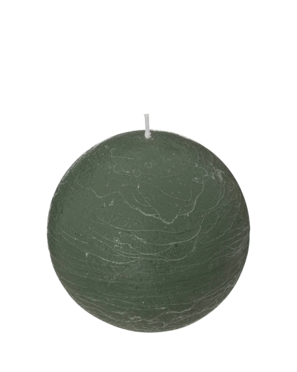 RUSTIC "XANH LÁ/ GREEN BALL" - NẾN BANH TRÒN