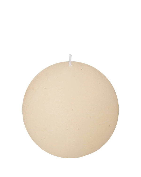 RUSTIC "TRẮNG/ IVORY BALL" - NẾN BANH TRÒN
