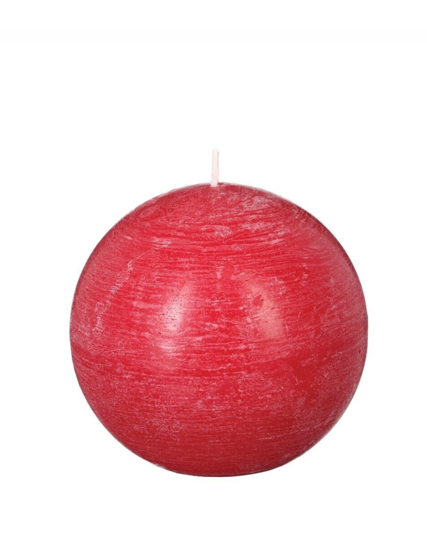 RUSTIC "ĐỎ/ RED BALL" - NẾN BANH TRÒN