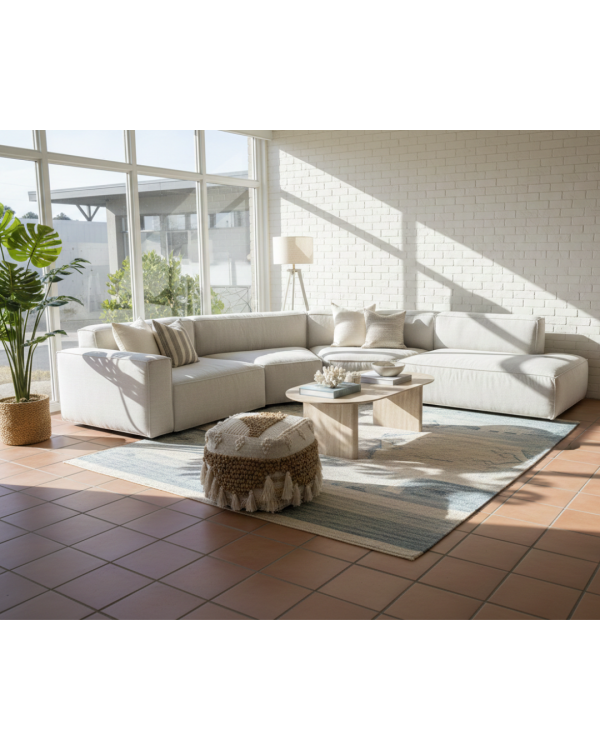 BAKER "CROISSANT" - SOFA 4 MODULES - BỌC VẢI/ FABRIC ALICE PEARL