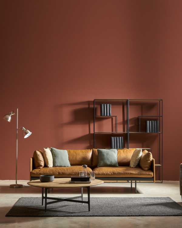 BUREAU "220" - SOFA 2.5 CHỖ NGỒI - BỌC DA/ LEATHER HERITAGE SADDLE