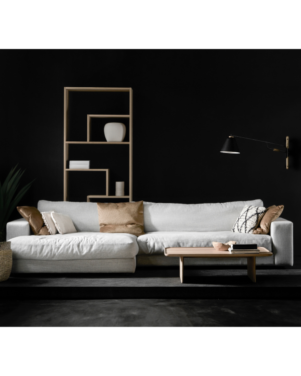 HANSEN "MEGA CORNER" - CORNER SOFA - BỌC VẢI/ FABRIC WESTLAKE HARBOR GREY