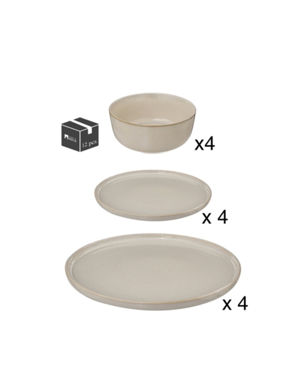 TERINC "BEIGE" - DĨA SET